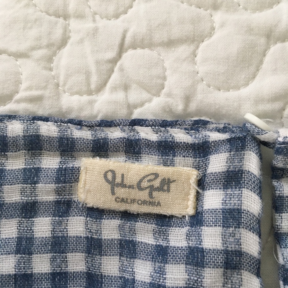 RARE Brandy Melville Cropped Gingham Tie Top - Picture 4 of 4